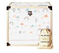 Petit coffre souvenirs nuage arc-en-ciel