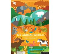 Petit Collage Autocollants réutilisables avec la scène My Animal World