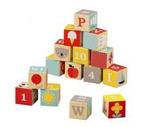Petit Collage Abc Wood Blocks Doré