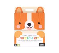 Petit Collage Corgi Travel Art Set