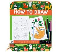 Petit Collage design et jeu de caractères monde animalier Multicolore