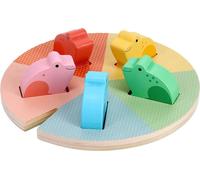 Petit Collage École de comptage en bois : les petites grenouilles tachetées