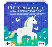 Petit Collage jeu de cartes Unicorn Jumble junior carton vert Rose G