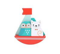 PETIT COLLAGE Jeu d'empilage - Hibou et chat
