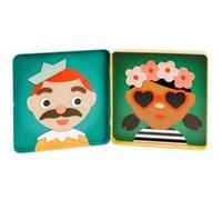 Petit Collage 8754460 PTC268 Jeu aimanté sur Le Terrain pour la Maison et Les déplacements Orange