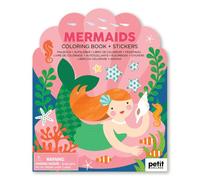 Petit Collage Livre de coloriage avec autocollants sirènes