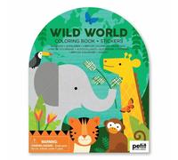 Livre de coloriage avec autocollants - animaux sauvages multicolor TU