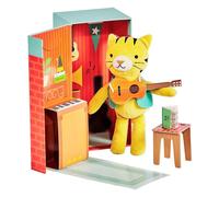 Petit Collage Peluche Tigre Theodor le musicien