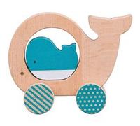 Petit Collage protagoniste baleine junior 12 cm bois beige Beige G