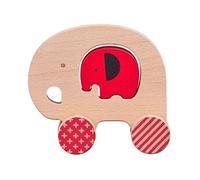 Petit Collage protagoniste éléphant junior 12 cm bois beige Beige G