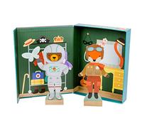 Petit Collage PTC267 Set de Jeu magnétique Make Believe Dress Up Vert