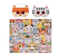 Puzzle Festival des animaux 100 pièces avec masques décodeurs ? dès 4 ans multicolor TU