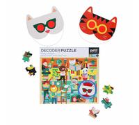 Petit Collage Busy Readers Puzzle Multicolore