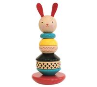 Petit Collage Tour lapin en bois