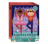 Petit Collage Ballet Dancers Magnetic Dress Up Rose Enfants