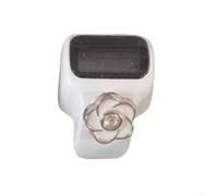Petit compteur de doigts électronique pour suivi des points de tricot - Affichage LED portable avec fonction d'arrêt automatique et réglable réutilisable (blanc)