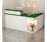 Petit comptoir de réception moderne à vendre avec caisse enregistreuse, table de réception pour zone de réception, comptoir d'exposition, bureau pour salons, comptoir de bar, bureau pour même