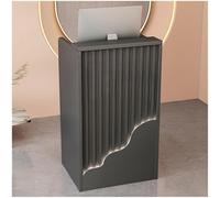 Petit comptoir de réception Moderne avec lumières LED, comptoir de Caisse avec tiroir verrouillable, comptoir de Vente au détail pour Magasin, Salon, Hall d'entrée, Bureau