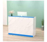 Petit comptoir de vente au détail avec tiroir verrouillable et étagères ouvertes - Comptoir de réception pour supermarché, dépanneur, hôtel - Design compact 89,9 x 40 x 99,8 cm