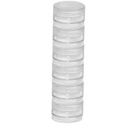 Petit conteneur de voyage | Pots de voyage pour cosmétiques | Récipients de bocaux transparents pour cosmétiques, lotions, crèmes, maquillage, perles, ombres à paupières, strass, échantillons