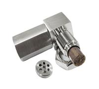 Petit convertisseur catalyseur, connecteur de catalyseur - convertisseur de capteur d'oxygène portable - outil d'air industriel, joint en T à trois voies, pièces détachées automobiles