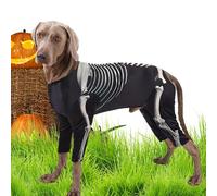 Petit costume pour chien - Sweat-shirt squelette pour chien - Costume complet pour chiot pour le quotidien, les fêtes, les amis, la maison, les amis, la maison, l'accompagnement de voyage - Tissu doux