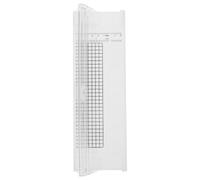 Petit Coupe-papier Pratique A4 en Plastique Blanc pour Photos | Découpe Rapide des Bords, Usage Simple, Style Minimaliste Moderne, pour Cartes, Scrapbooking et Projets Scolaires
