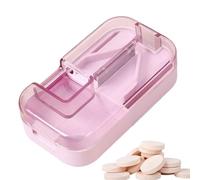 Petit coupe-pilules, distributeur de dose, outil de coupe de tablette de 7,9 x 4,7 cm, coupe précise, séparateur de pilules avec distributeurs pour une utilisation minuscule de médicaments
