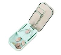 Petit coupe-pilules, distributeur de dose, outil de coupe de tablette de 7,9 x 4,7 cm, coupe précise, séparateur de pilules avec distributeurs pour une utilisation minuscule de médicaments