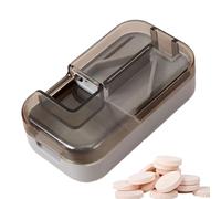 Petit coupe-pilules, distributeur de dose, outil de coupe de tablette de 7,9 x 4,7 cm, coupe précise, séparateur de pilules avec distributeurs pour une utilisation minuscule de médicaments