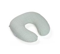 Doomoo Softy Coussin d'allaitement pour bébé, 150 cm, avec housse en jersey de coton bio, avec rembourrage en micro-perles EPS, certifié Oeko-TEX® Standard 100, Cloudy Kaki