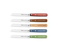 Petit couteau à pain classic bois lame cranté (1 modèle aléatoire) - - Multicolore - Inox