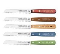 Petit couteau à pain classic bois lame cranté (1 modèle aléatoire) - Nogent - Multicolore - Inox G