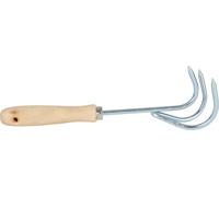 Petit cultivateur en métal avec poignée en bois Cultivateur Houe Cultivateur manuel Aides au jardinage