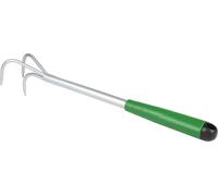 Petit cultivateur en métal avec poignée en plastique 44cm Cultivateur à main Aide au jardinage