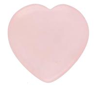 Petit cœur en pierre naturelle véritable - 2 x 2 cm - Poli et fait à la main - Idéal comme pierre de poche, cadeau, décoration ou compagnon spirituel (quartz rose)