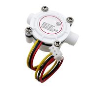 Petit débitmètre d'eau G1/4" Connexion 3,5-24 V avec impulsions stables Fréquence Moniteur de débit d'eau pour systèmes Compteur de débit