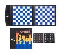 Petit d'Échecs Portable Pliant Éducatif Jouet | Ensemble d'Échecs Magnétique de Pour Anniversaire Fête Maison Garçons Vacances École Intérieur Maisonnette