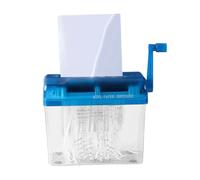 Petit déchiqueteuse de papier manuelle de 15 cm pour bureau, machine de déchiquetage compacte avec poignée ergonomique, fournitures de bureau pour adultes, étudiants, enseignants, factures, reçus