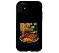Petit déjeuner Amusant pour dîner dîner gaufres de Nourriture Tard Le Soir Coque pour iPhone 11