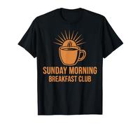Petit déjeuner Café Dimanche Matin Petit déjeuner Club Brunch T-Shirt