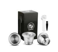 Petit déjeuner - Café,ICafilas pour Capsule rechargeable Nespresso en acier inoxydable réutilisable Capsules réutilisables café #L