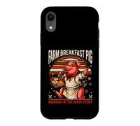 Petit déjeuner de la Ferme Cochon Le Matin est Le Principal événement rétro Coque pour iPhone XR