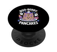 Petit déjeuner d'halloween fantaisiste Boo-Berry Pancakes PopSockets PopGrip Adhésif