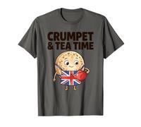 Petit déjeuner d'humour Anglais Crumpet & Tea Time British Lover, Royaume-Uni T-Shirt