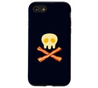 Petit déjeuner Gourmand en Forme de crâne en Forme de tête de Mort au Bacon et aux œufs Coque pour iPhone SE (2020) / 7/8