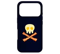 Petit déjeuner Gourmand en Forme de crâne en Forme de tête de Mort au Bacon et aux œufs Coque pour iPhone 17 Pro