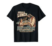 Petit déjeuner Jésus John 6:9-13 Retro Thanksgiving Bible Art T-Shirt