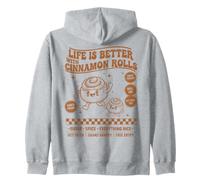 Petit déjeuner La Vie est Meilleure avec du café Brunch Rolls à la Cannelle Sweat à Capuche