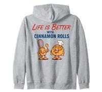 Petit déjeuner La Vie est Meilleure avec du café Brunch Rolls à la Cannelle Sweat à Capuche